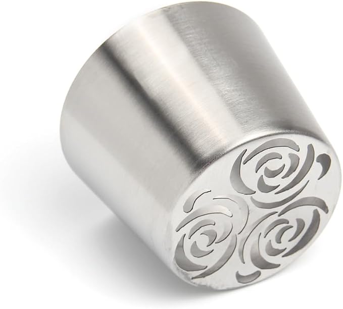 Extra Large Russian Piping Tips - Stainless Steel Flower Nozzles Set for Cake Decorating, Rose & Floral Icing Tips for Cupcakes, Cookies Professional Baking Tools (XXL, Style 63)
