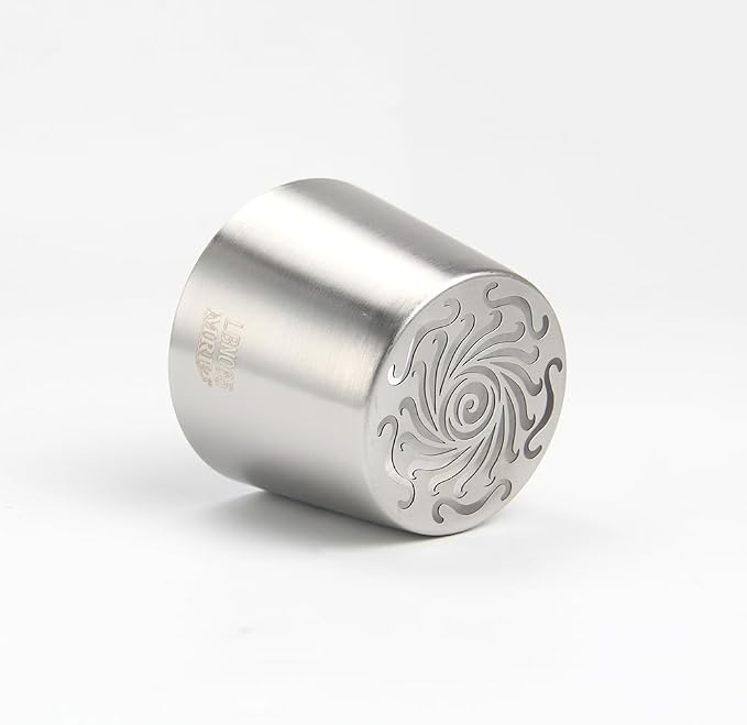 1 Piece Stainless Steel Extra Large Russian Swirl Flower Icing Tips,Pastry Frosting Piping Nozzles,Sweet Cream Piping Tips,Flower Frosting Nozzles for Cake Decoration