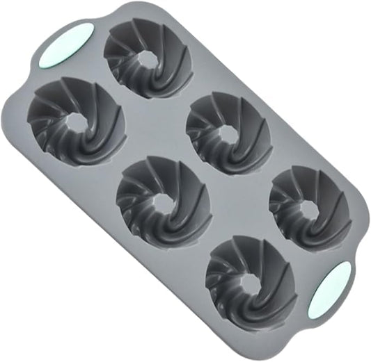 Wreath Ice Mold, Silicone Wreath Ice Cube Tray and Snowflake Mold Set, Flexible Silicone Mold for Wreath Ice Cubes Donuts, Soap & Chocolate, Easy Release (C)