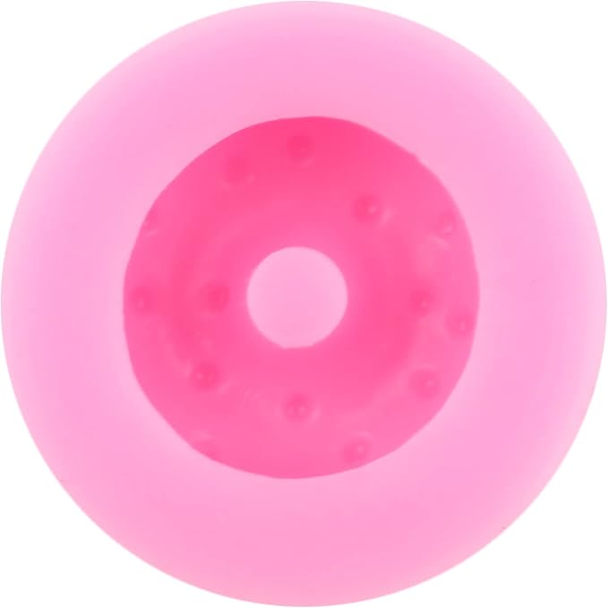 Zixiang Donut Silicone Mold Doughnut Fondant Molds for Cake Decorating Cupcake Topper Gummy Candy Chocolate Gum Paste Polymer Clay Set of 4