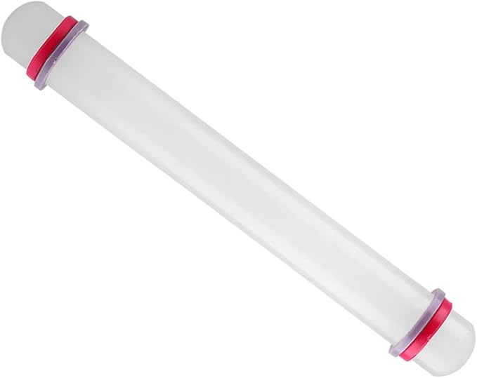 9 Inch Non-Stick Dough Roller With Thickness Rings - Rolling Pin Fondant - Sugar Fondant Cake Roller For Pies and Cookies