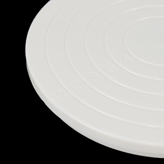 Cake Decorating Turntable,5.5inch Rotating Cake Turntable,White | 2Pcs,Turns Smoothly Revolving, Cake Stand, Cake Decorating Baking Tools, Accessories Supplies for Cookies Cupcake