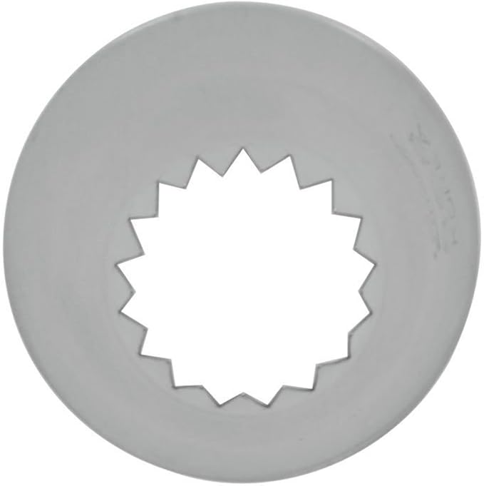Ateco # 868 - French Star Pastry Tip .63'' Opening Diameter- Stainless Steel