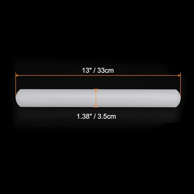 HARFINGTON Fondant Rolling Pin 13 Inch x 1.38 Inch PP Plastic Non-Stick Fondant Roller Dough Roller Kitchen Decorating Tools for Fondant Cookie Pastry Pizza Clay Dough