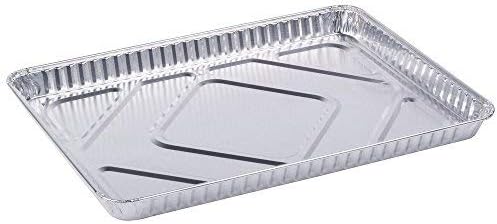 HFA 2063, Half-Size Aluminum Foil Baking Sheet Cake Pans, Take Out Baking Disposable Foil Containers (50)