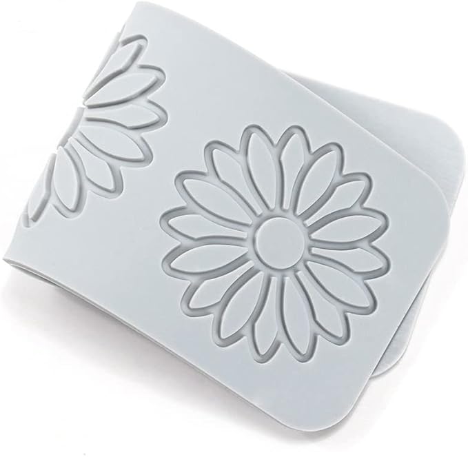 TUKE 3D Leaves Silicone Molds Flower Cake Fondant Mat Bee Leaf Pastry Moulds Rose Impression Chocolate Hollow Lace Mold (Sunflower_9.04x3.2x0.12inch_F)