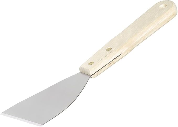 Warner Burn-Off Heavy-Duty Bent Scraper, 0.6" Carbon Steel Blade, 387
