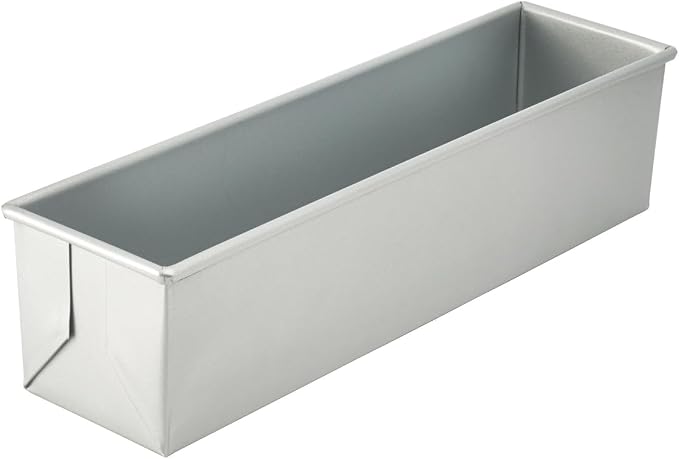 Pullman Pan, 2 Lb Capacity, 16"x4"x4", Glazed, Aluminized Steel