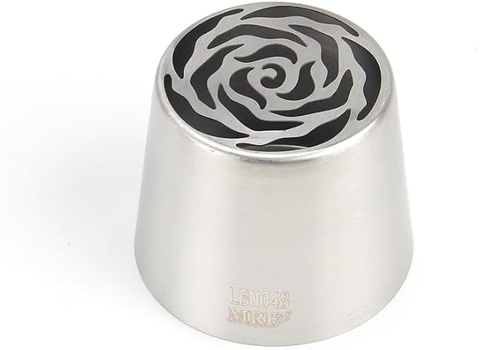 1 Pcs Stainless Steel Extra Large Russian Tulip Flower Icing Tip, Pastry Frosting Piping Nozzle for Marshmallow Bouquet, Cake Decorating Piping Tip, Flower Frosting Nozzles for Decorating, Silver