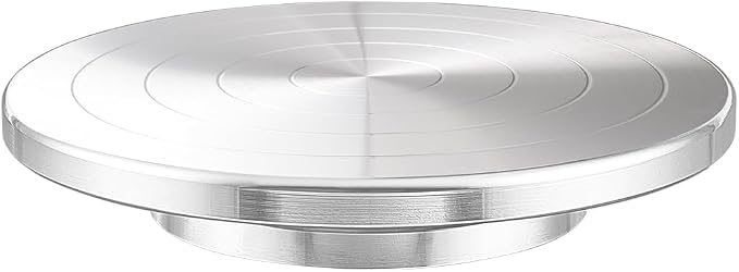 BENECREAT 7.8inch Pottery Turntable Wheel, Aluminium Ceramics Pottery Tool with Double Ball Bearing for Painting, Pottery, Ceramics Artists and Displaying Items