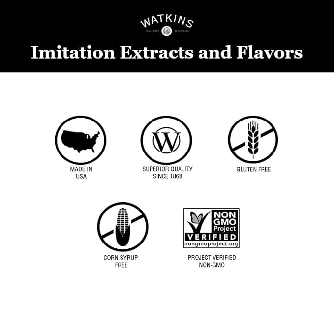 Watkins Strawberry Extract with Other Natural Flavors, 2 oz. Bottles, Pack of 6 (Packaging May Vary)