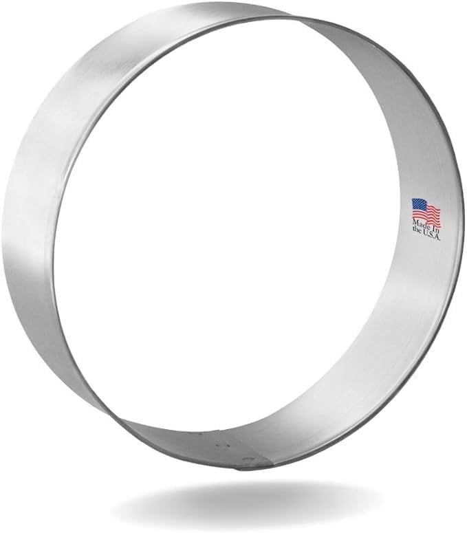 1 Dozen 12 Count Circle Biscuit Round 3 Inch Cookie Cutters from CookieCutter.com Durable Circle Cookie Cutter - Tin Plated Steel Round Cookie Shaper Made in the USA