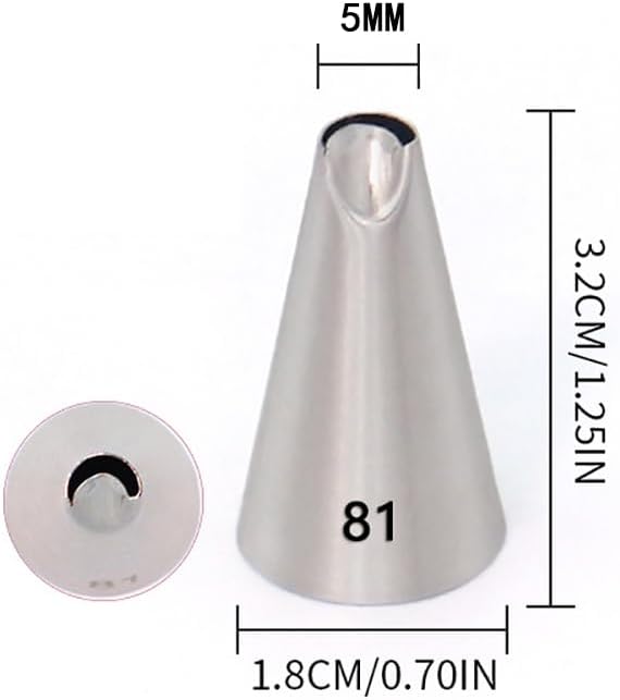 GSHLLO 15 Pcs Stainless Steel Star Piping Tips Flower Petal Leaf Icing Tips Cake Decorating Tips Set Metal Cupcake Frosting Nozzles Cream Pastry Nozzles Baking Tools for Birthday Wedding