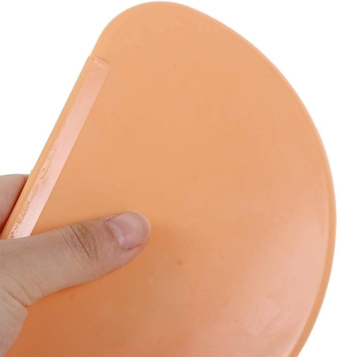 Vctitil 5 Pieces Flexible Bowl Scraper Dough Scrapers, Plastic Curved Pastry Scraper Bowl Scraper Dough Cutter for Baking Bread Cake Pizza Cookie