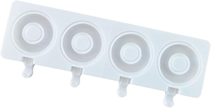 Ices Stick Cream Mold Tray Cubes Making Tool Doughnuts Shape Silicone Popsicles Food Maker Enduring Ices Cubes Tray Popsicles Maker Baking Cake Candy