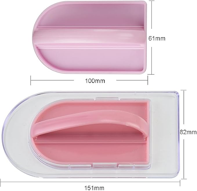 1pc 2-in-1 Cake Smoother Tool Scraper with Handle Detachable Cake Icing Trowel Fondant Icing Smoother Polisher Cake Icing Smoother Cake Surface Smoother for Cake Decorating, Pink, Clear Base