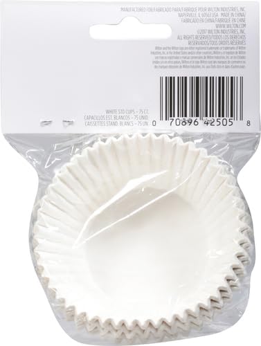 Wilton White Standard 75 Baking Cups, Single Pack