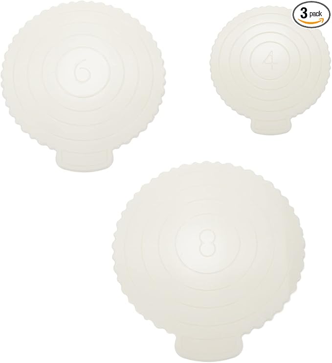 3Pcs Reusable Cake Boards,Plastic Round Circles Cakes Base | Thickened 2mm,for 4 Inch 6 Inch 8Inch Cake,Diameter of Circle 6.3"&7.48"&9.56"