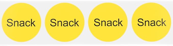 Snack Deli Labels 1 Inch 500 Total Adhesive Labels