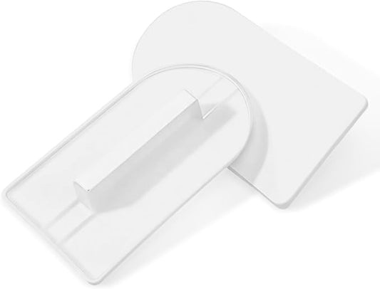3 Pcs Fondant Smoothing Tool Cake Decoration Icing Smoother Polisher Paddle Fondant Polisher Finisher Sugarcraft Scraper Tool 14.5 x 8 cm/5.7" x 3.1" White
