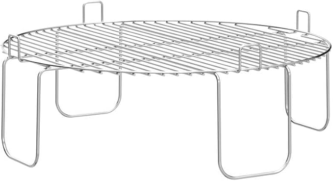 4 inch Stainless Steel Grill Rack Compatible with NuWave® Oven Pro, Primo, NutriChef, Black Decker | Reversible Grate Accessory for Cooking, Baking, Cooling in Infrared Kitchen Convection Toaster Oven