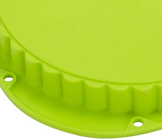 Webake Tart Pan Silicone Pie/Flan Pan 9.5 Inch Quiche Baking Dish Non-Stick Pizza Pie Mold (Pack of 2)