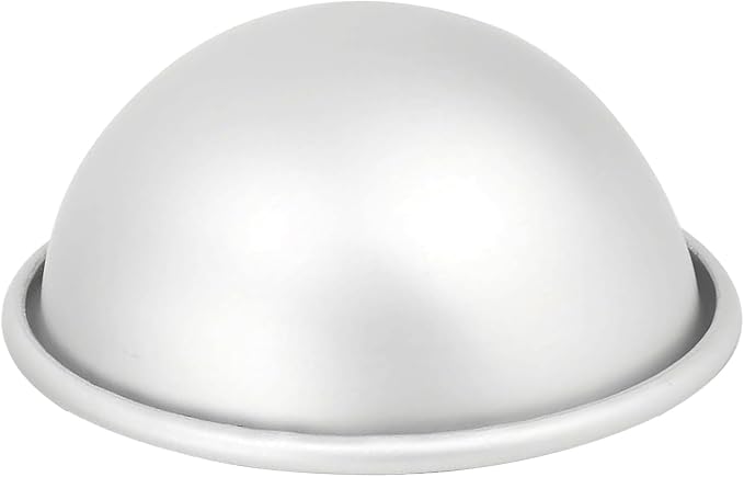 Kundalini 6 Inch Hemisphere Cake Pan Dome Cake Pan 3D Sports Ball & Princess Dress Dome Mold,for Soccer, Basketball & Princess Doll Dress & Shower Birthdays