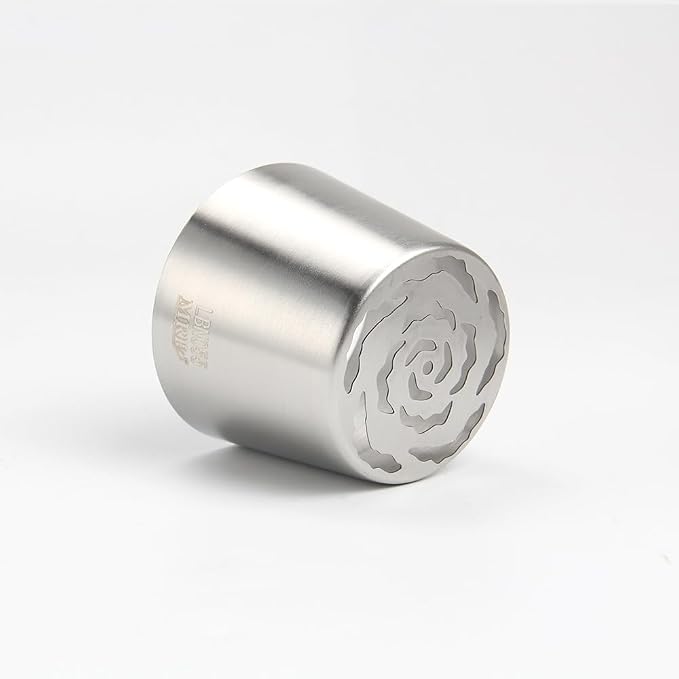 1 Piece Stainless Steel XXL Russian 5 Petals Flower Icing Tips,Cake Decorating Piping Nozzles for Cupcakes Bouquet,Pastry Frosting Russian Piping Tips,Flower Frosting Nozzles for Decorating