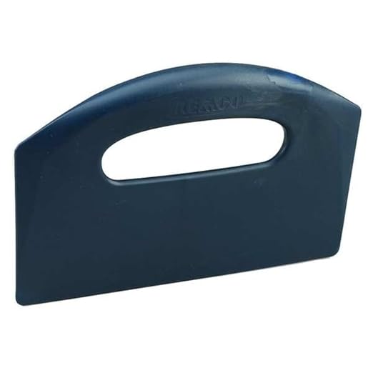 Remco 6960MD3 Blue Polypropylene Metal Detectable Bench Scraper, Injection Molded Blade, 5" L x 8.5" W, 1 Piece