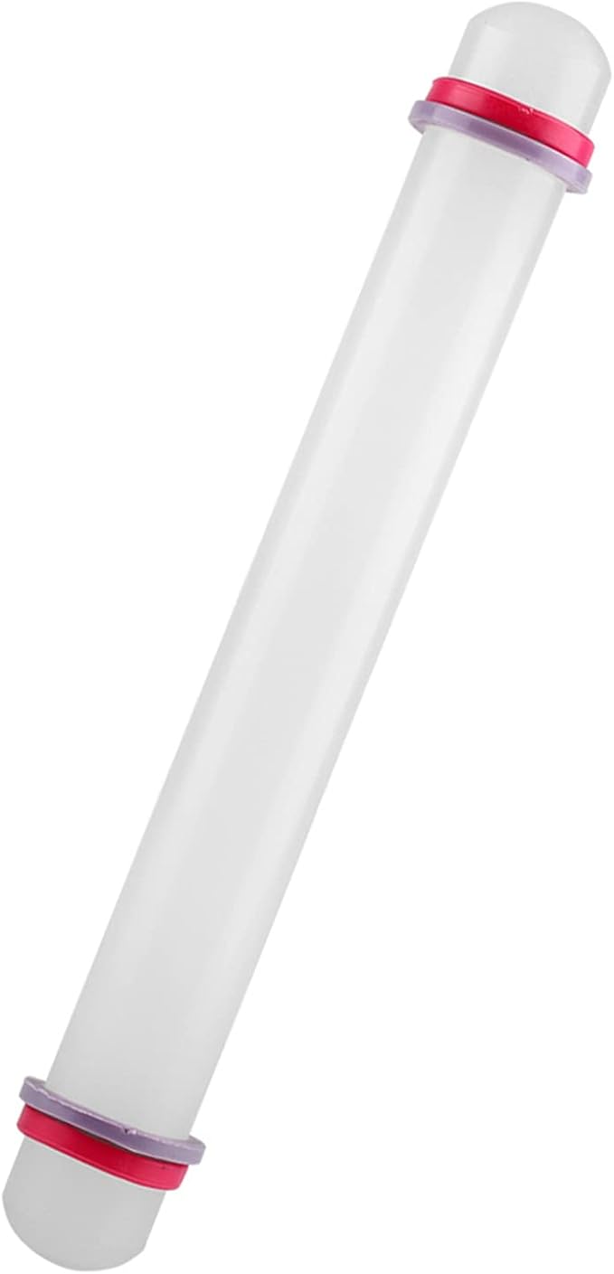 9 Inch Non-Stick Dough Roller With Thickness Rings - Rolling Pin Fondant - Sugar Fondant Cake Roller For Pies and Cookies
