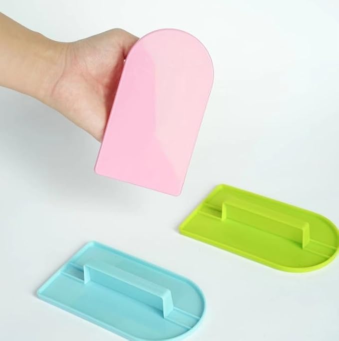 2 PCS Cream Smoother Tool Cake Smoother Scrapers Handle for Decorating Food Grade for Pastry and Icing Scraper Paddle Tool for Cake Decoration