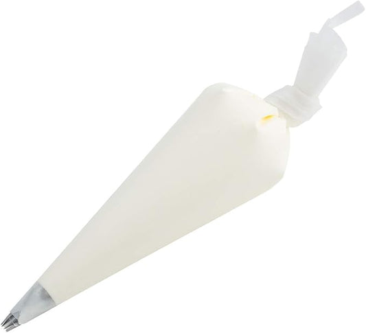 Restaurantware Pastry Tek 16 x 8.9 Inch Piping Bags 2 Reusable Icing Bags - Durable White Silicone Pastry Bags Anti Burst Decorate Cakes Cupcakes Macarons Or Cookies