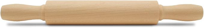 Wooden Mini Rolling Pin, 7 Inches Long, Pack of 12, Perfect for Fondant, Pasta, Baking in the Kitchen, Crafting by Woodpeckers