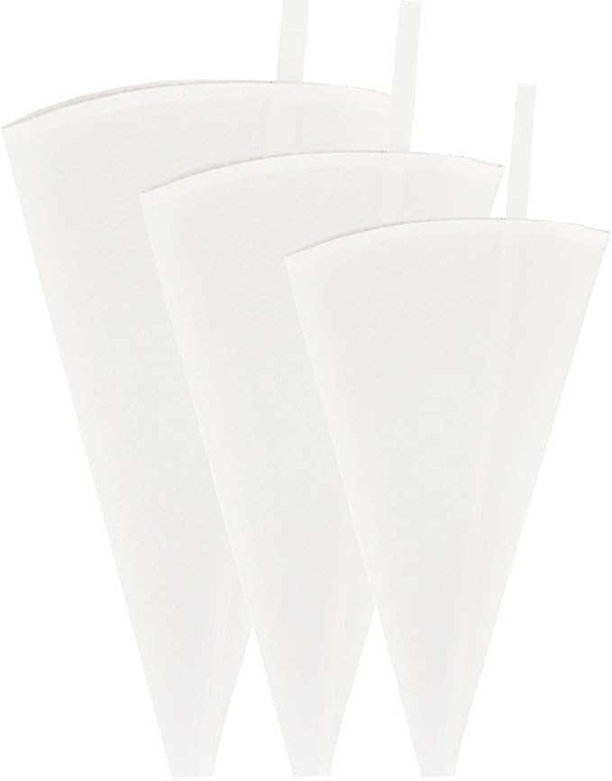 3 Pack Reusable Piping Bags, 3 Sizes Cloth Pastry Bags Plastic Coated Icing Bags, 14 Inch, 16 Inch, 18 Inch Decorating Bags Baking Cookie Cake Dessert Frosting Piping Bag