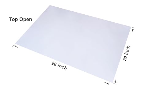 Wowfit 100 CT 20x26 Inch 1.1 Mil Clear Plastic Flat Open Poly Bags – Great for Dough Proofing, Bread Baking, Injera, Food Storage, Jackets, Coats, Pillows, Laundry, and More
