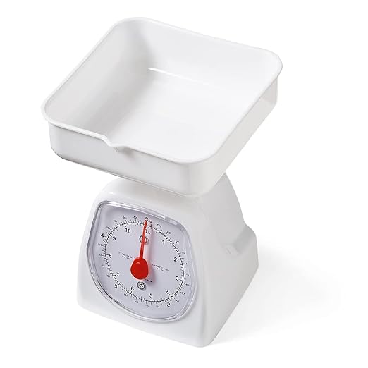 hand2mind Dual-Dial Analog Platform Scale, 5 Kg, Plastic, Kitchen, Weighing, Classroom, Elementary, Teacher Supplies