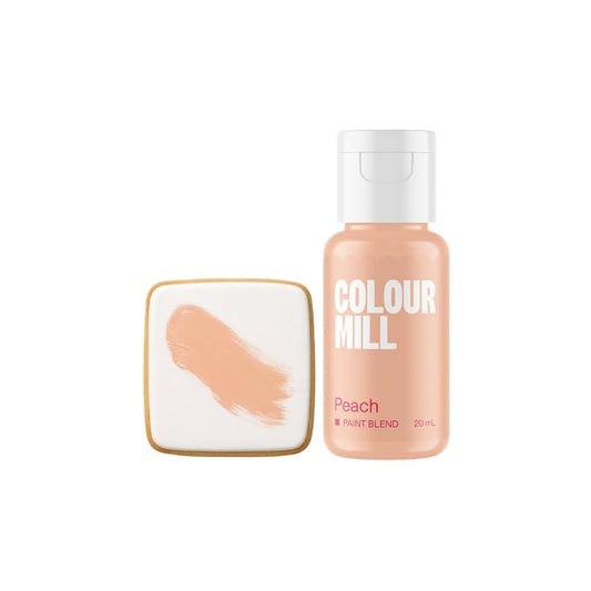 Colour Mill Edible Food Paint – Vibrant Cake & Fondant Decorating Colors for Cookies, Chocolate, Royal Icing & Desserts 20 Milliliters - Matte Peach