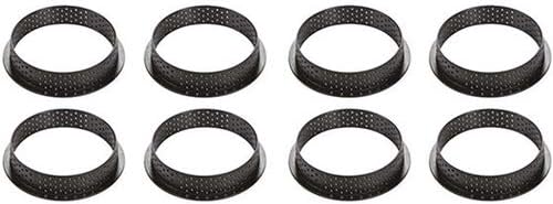 Silikomart "Tarte Ring 70" Heat-Resistant Perforated Plastic Cutting Ring 2.75 Inch Diameter - 8 Pieces