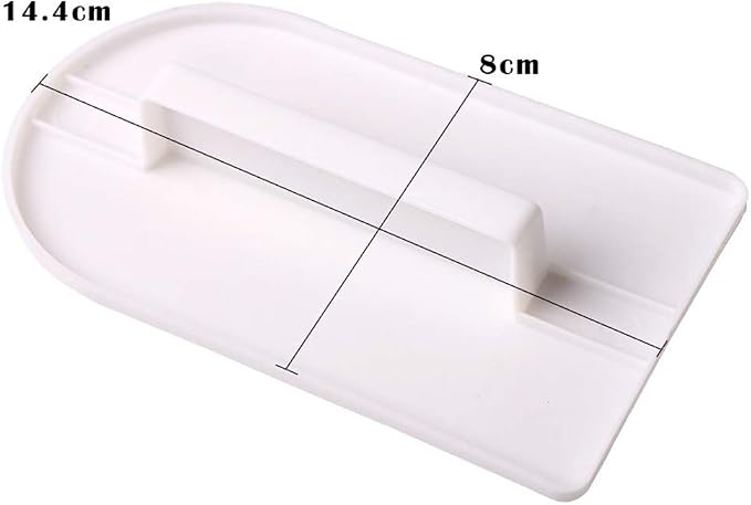 GSHLLO 2 PCS Plastic Fondant Icing Smoother Polisher Icing Scraper Paddle Tool for Cake Decoration