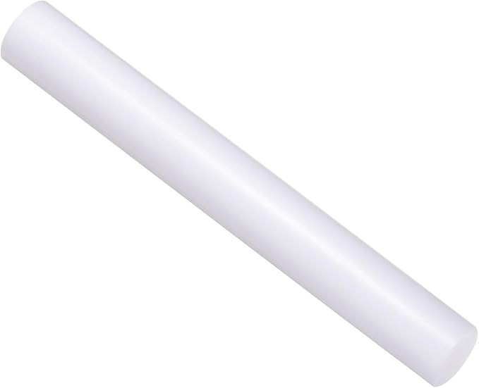 Acrylic Clay Roller, 8 Inch Length 1 Inch Dia., Acrylic Non-Stick Rolling Pin Roller White - (Applications: for Shaping Sculpting)