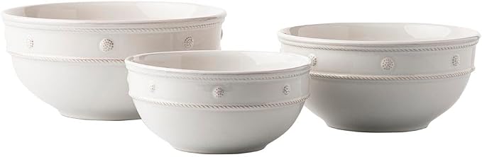 Juliska Berry & Thread Nesting Serving Bowl Set/3 - Whitewash