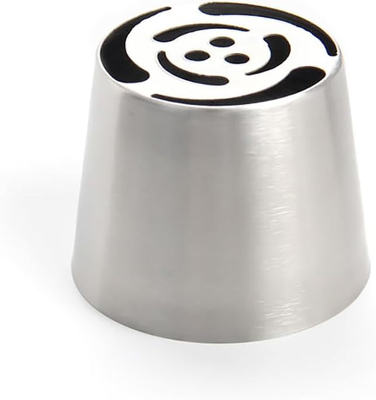 1 Piece Stainless Steel Extra Large Russian Tulip Flower Pattern Icing Tips,Pastry Russian Piping Nozzles for Marshmallow Bouquet,Cake Decorating Piping Tips,Flower Frosting Nozzles for Decorating