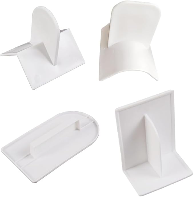 4 Pcs Plastic Fondant Icing Smoother Polisher Cake Decorating Smoothing Tool with Handle Cake Icing Trowel Cake Icing Smoother Cake Surface Smoother for Cakes Surface Edge Corner Decoration