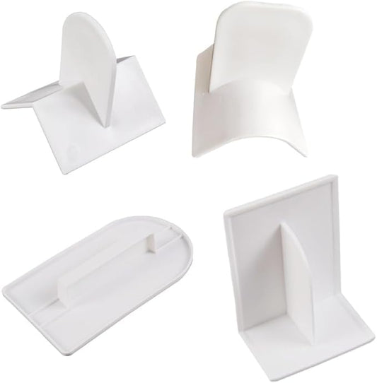 4 Pcs Plastic Fondant Icing Smoother Polisher Cake Decorating Smoothing Tool with Handle Cake Icing Trowel Cake Icing Smoother Cake Surface Smoother for Cakes Surface Edge Corner Decoration