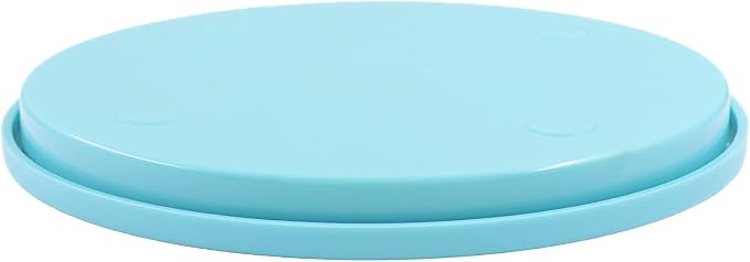 Bonsicoky 1 Pcs Cake Decorating Turntable - 5.5 Inch Revolving Cake Stand - Cookie Decorating Swivel Stand for Kitchen Cake Baking - Blue