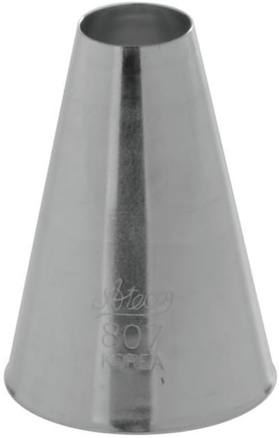 Ateco # 807 - Plain Pastry Tip .56'' Opening Diameter- Stainless Steel