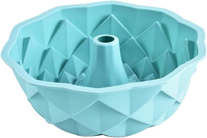 8 inch Bird's Nest Cakes Baking Mold Siicone Donuts Cake Pan (Blue)