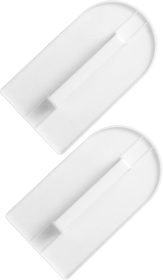 2 Pcs Cake Smoother Fondant Tools Cake Scraper Buttercream Smoother Leveller For Beginners & Bakers, Dishwasher Safe Ideal Baking Gift & Tools