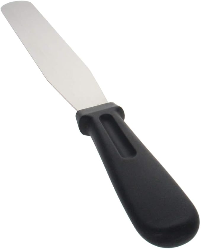 Utoolmart 6 Inch Straight Icing Spatula Stainless Steel Cake Decorating Frosting Cake Angled Offset Spatula for Pastry & Baking 1Pcs