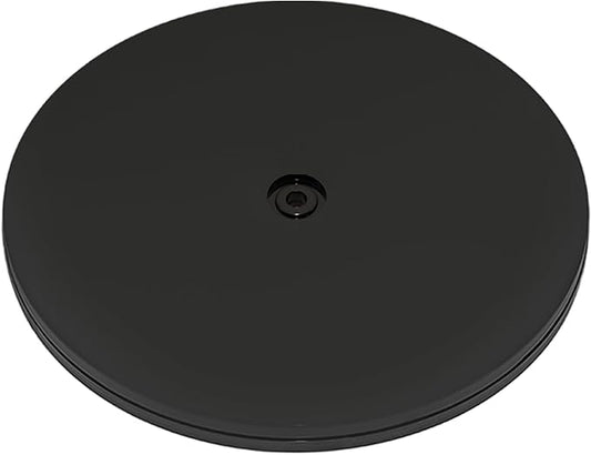 1 Pcs Black 8 inch Acrylic Lazy Susan Rotating Turntable Organizer Bearings - Round Swivel Plate for Spice Rack, Table, Cake, Kitchen Pantry
